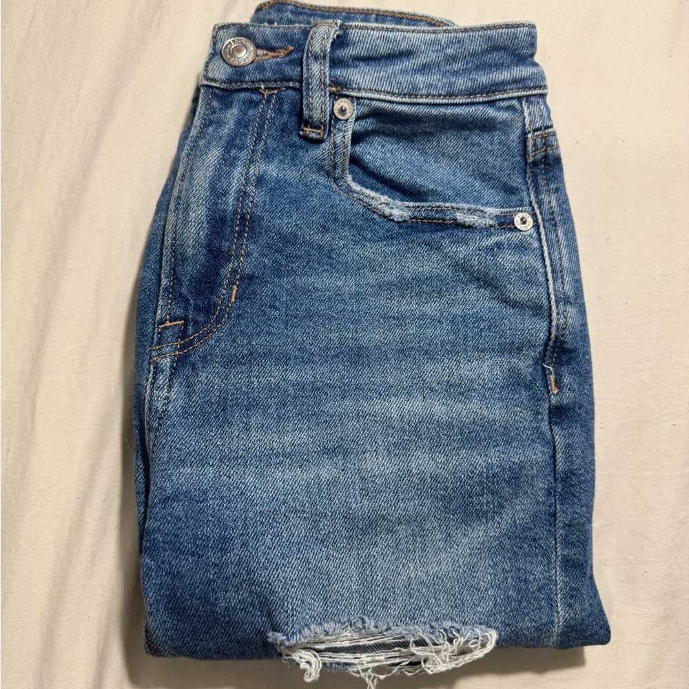 American Eagle Stretch Mom Jeans 000R